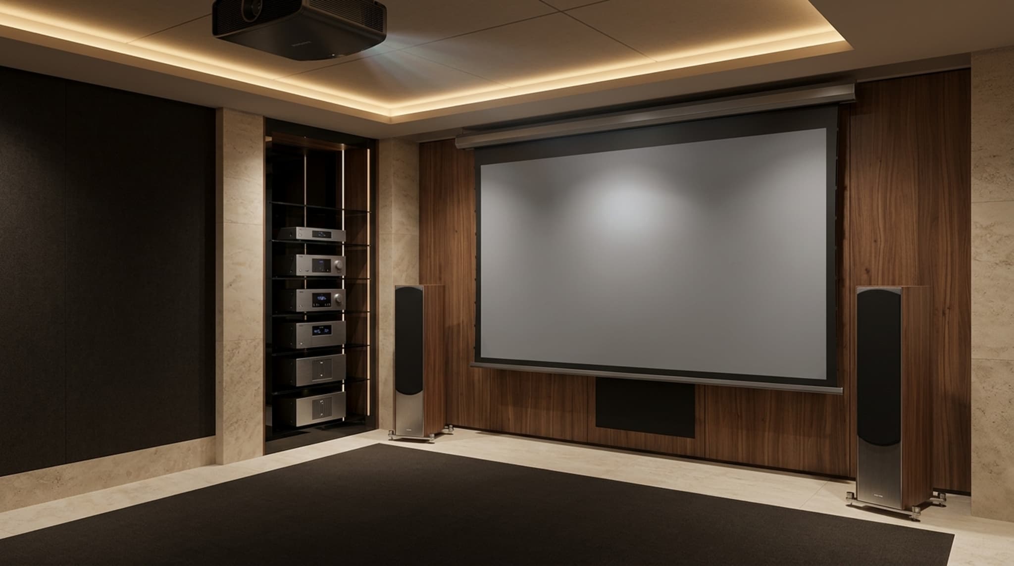 Kinoleinwand als Architektur