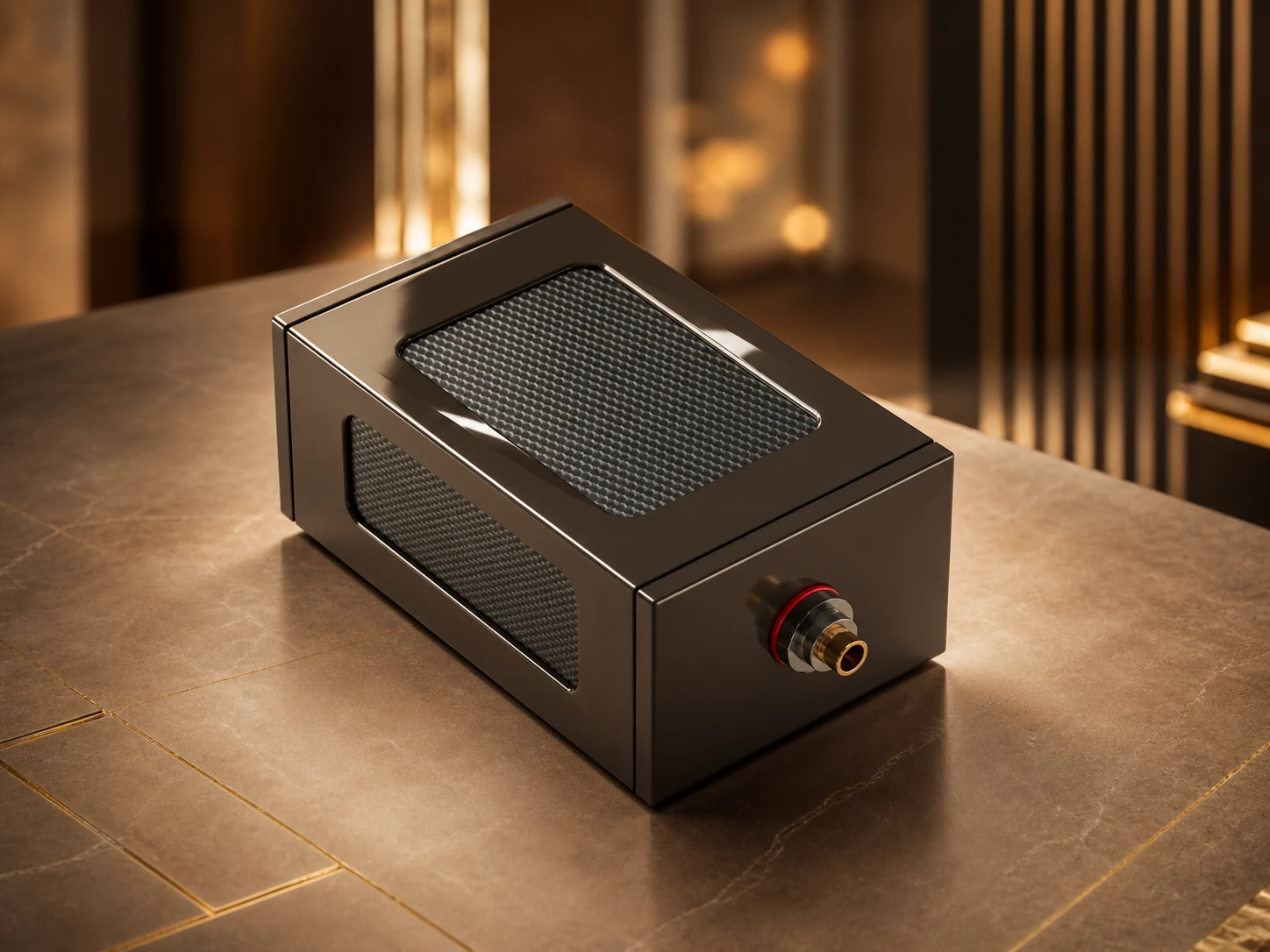 Корпус Montelar Audio Signal Processor — карбоновые панели и разъём RCA
