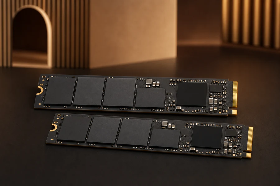 Модули SSD PCIe 5.0 на шине M2 — макро